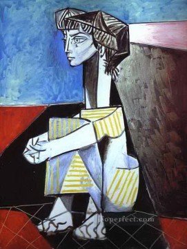 Jacqueline with Crossed Hands 1954 Pablo Picasso Oil Paintings